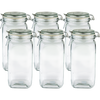 Glass Jar Clip Top Lid & Seal 1.75 Litres - 6 Pack Glass Jar Clip Top Lid & Seal 1.75 Litres - 6 Pack