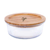 Agee Glass Container with Bamboo Lid 950ml Agee Glass Container with Bamboo Lid 950ml