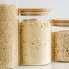 Glass Canister with Bamboo Lid 1 litre - 3 Pack Glass Canister with Bamboo Lid 1 litre - 3 Pack