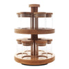Kates Kitchen 2 Tier Bamboo Carousel with 12 Spice Jar with Bamboo Lid Kates Kitchen 2 Tier Bamboo Carousel with 12 Spice Jar with Bamboo Lid