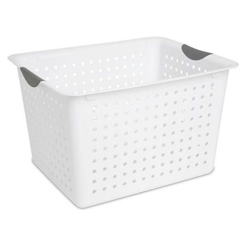 Storage Basket Deep White