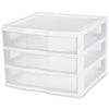 Sterilite 3 Drawer Organiser Mini Sterilite 3 Drawer Organiser Mini