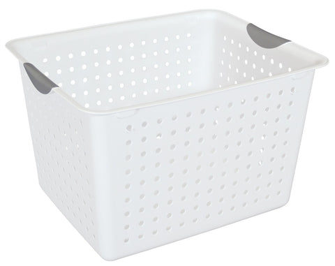 Storage Basket Deep White