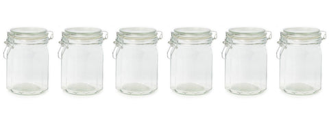 Set of Six 750ml Storage Jars