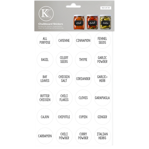 Kate's Kitchen Jar Labels