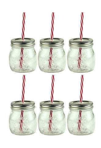 642_x6 pack small mason jar with lid and strawb