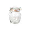 Classic Embossed Glass Jar 750ml - Set 6