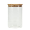 Glass Canister with Bamboo Lid 1 litre - 3 Pack