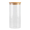 Glass Canister with Bamboo Lid 1.25 litre - 3 Pack