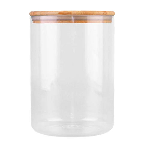 Glass Canister with Bamboo Lid 3 litre