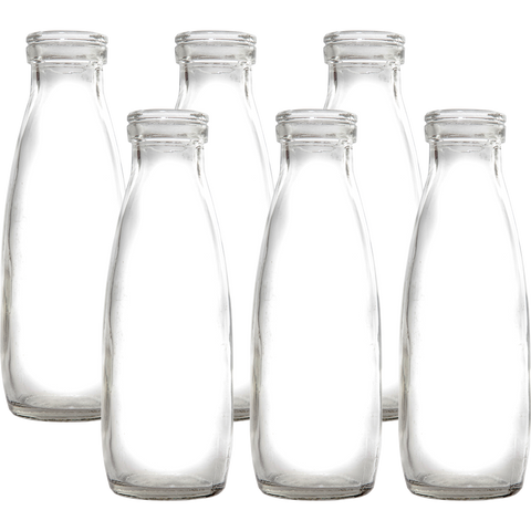 Glass Milk Bottle 500ml - 12 Pack