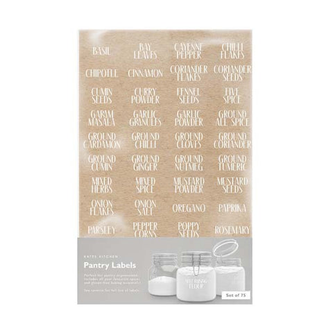 Kate's Kitchen Jar Labels