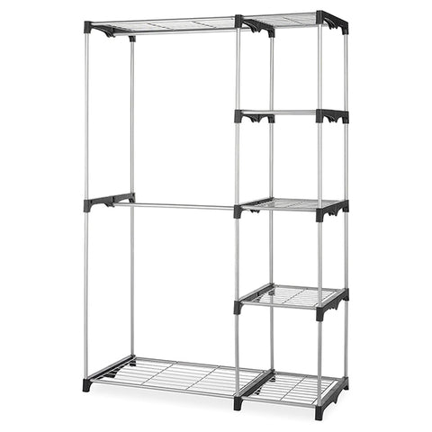 Whitmor Large Wardrobe Clothes Rack With Shelves