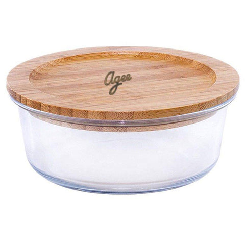 Agee Glass Container with Bamboo Lid 1300ml