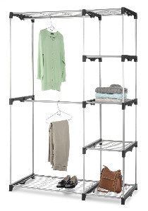 Whitmor Large Wardrobe Clothes Rack With Shelves