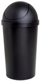 Sterilite Swing Lid Rubbish Bin - Black 11.4L