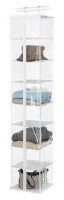 Whitmor Clear 8-Compartment Hanging Clothes Bag