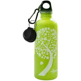 Cheeki Stainless Steel Drink Bottle - Green Owl