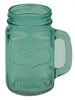 Glass Mason Jar with Handle Green - 6 Pack