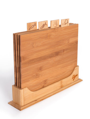 Agee Bamboo Cutting Board - Set of 4
